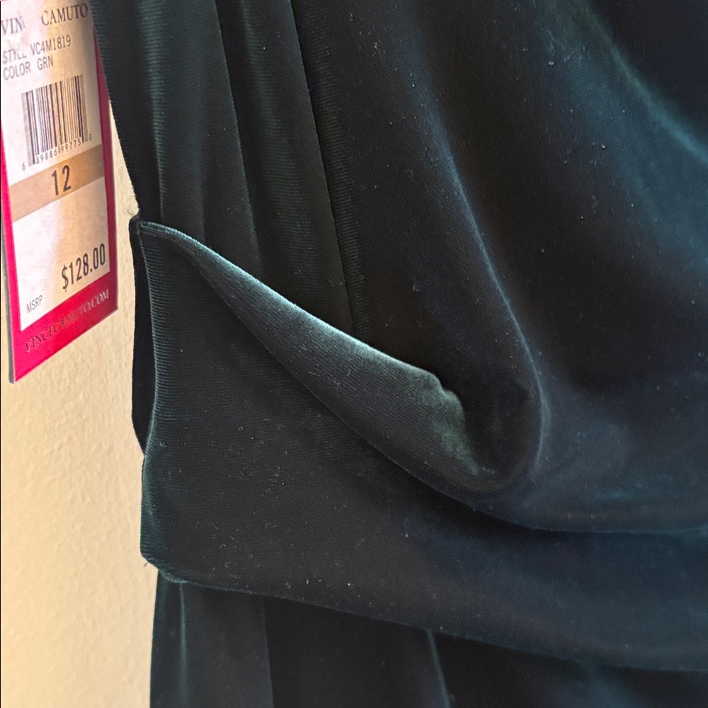 Vince Camuto Emerald Draped Dress - Picture 7 of 8